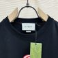 Replica Cotton jersey T-shirt with Gucci print in black