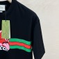 Replica Cotton jersey T-shirt with Gucci print in black