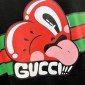 Replica Cotton jersey T-shirt with Gucci print in black
