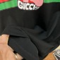 Replica Cotton jersey T-shirt with Gucci print in black