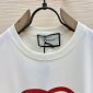 Replica GUCCI White Oversized Interlocking G Logo Print Cotton Jersey T Shirt