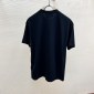 Replica GUCCI Black Oversized Interlocking G Logo Print Cotton Jersey T Shirt