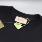 Replica GUCCI Monogram embroidery short sleeve T-shirt Black