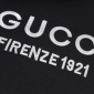 Replica GUCCI Monogram embroidery short sleeve T-shirt Black