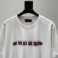 Replica GUCCI Cotton Jersey T-shirt With Gucci Print, Size XL, White, Ready-to-wear