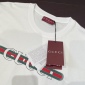 Replica GUCCI Cotton Jersey T-shirt With Gucci Print, Size XL, White, Ready-to-wear