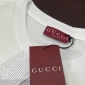 Replica GUCCI Cotton Jersey T-shirt With Gucci Print, Size XL, White, Ready-to-wear