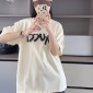 Replica Gucci Beige graffiti print short-sleeved T-shirt