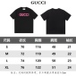 Replica GUCCI pink letter embroidery three-dimensional logo solid color round neck short sleeve