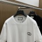 Replica Gucci  round neck short-sleeved embroidery logo T-shirt white