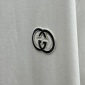 Replica Gucci  round neck short-sleeved embroidery logo T-shirt white