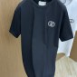 Replica Gucci  round neck short-sleeved embroidery logo T-shirt black