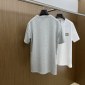 Replica Gucci  round neck short-sleeved embroidery logo T-shirt grey