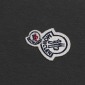 Replica Moncler Small embroidered logo T-shirt  grey