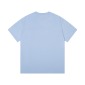 Replica Moncler Small embroidered logo T-shirt  blue