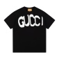 Replica GUCCI co-branded Balenciaga hand-painted graffiti letters solid color round neck short sleeve