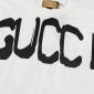 Replica GUCCI co-branded Balenciaga hand-painted graffiti letters solid color round neck short sleeve