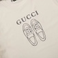 Replica Gucci 23SS new sketch shoes T-shirt short sleeve beige