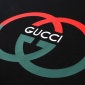 Replica Gucci Digital printing double G letter logo short-sleeved T-shirt black