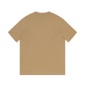 Replica Gucci Digital printing double G letter logo short-sleeved T-shirt brownness