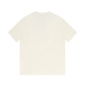 Replica Gucci Digital printing double G letter logo short-sleeved T-shirt beige