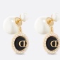 Replica Dior letter metal earrings