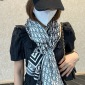 Replica Dior double D cashmere scarf