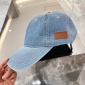 Replica Dior washed denim cap with Dior patch