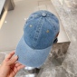 Replica Dior washed denim cap with Dior patch