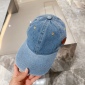 Replica Dior washed denim cap with Dior patch