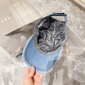 Replica Dior washed denim cap with Dior patch