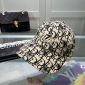 Replica Dior Oblique Monogram Hat Black Blue