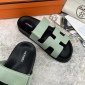 Replica Hermes Velcro design slippers