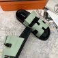 Replica Hermes Velcro design slippers