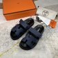 Replica Hermes Velcro design slippers