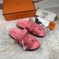 Replica Hermes Velcro design slippers