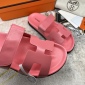 Replica Hermes Velcro design slippers