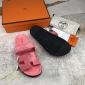 Replica Hermes Velcro design slippers