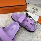 Replica Hermes Velcro design slippers