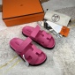 Replica Hermes Velcro design slippers