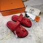 Replica Hermes Velcro design slippers