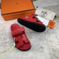 Replica Hermes Velcro design slippers