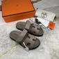 Replica Hermes Velcro design slippers