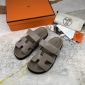 Replica Hermes Velcro design slippers