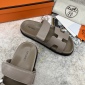 Replica Hermes Velcro design slippers