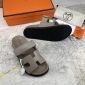 Replica Hermes Velcro design slippers