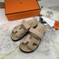 Replica Hermes Velcro design slippers