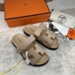 Replica Hermes Velcro design slippers