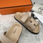 Replica Hermes Velcro design slippers