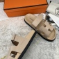 Replica Hermes Velcro design slippers